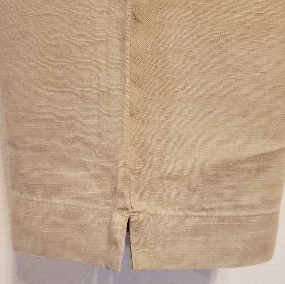 J.Jill XL Tall linen cropped ankle pants - sandbar - Picture 3 of 7